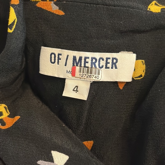 Of Mercer Dress Women’s Size 4 Black Mini Knee Length Patterned Rent the Runway - Picture 6 of 6